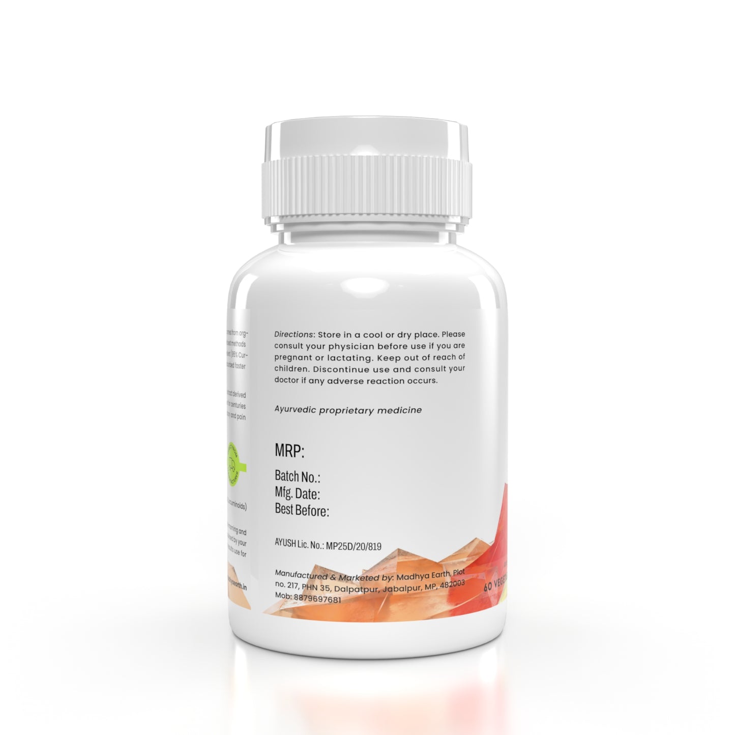 CURCUMIN EXTRACT CAPSULES | 650mg | 60 Veg Capsules