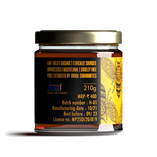 Madhya Earth Deep Forest Honey | Raw & Wild | Multifloral | 100% Pure & Natural | 200gm
